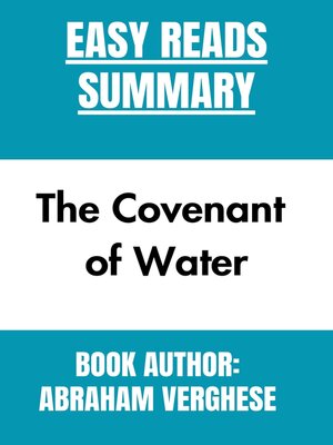 cover image of The Covenant of Water  by  ABRAHAM VERGHESE